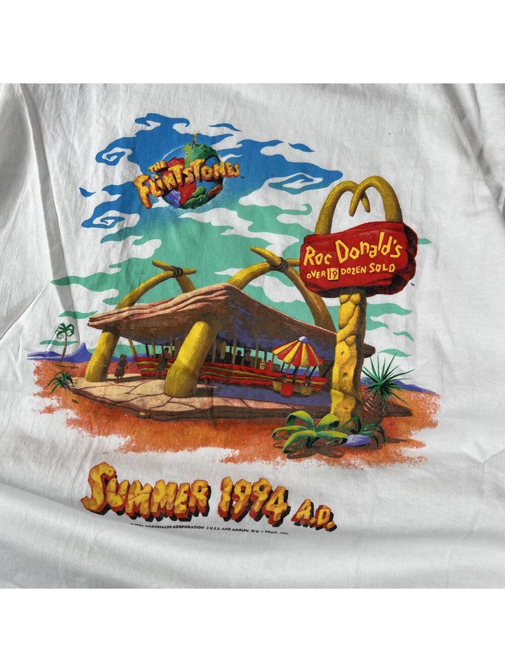 Vintage 1994 The Flintstones Mc Donalds Tee - Picture 7 of 7
